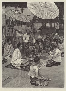 羽衣甘蓝州，上缅甸，Tsawbaw，与他的妻子和部长